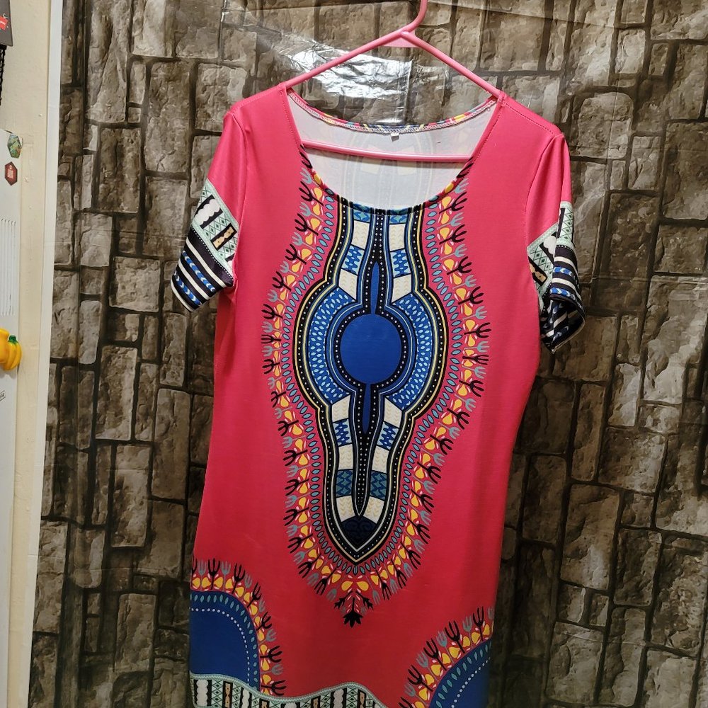 African print dress